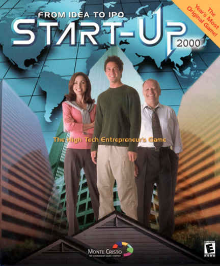 Box for a computer game called “Start-Up”.