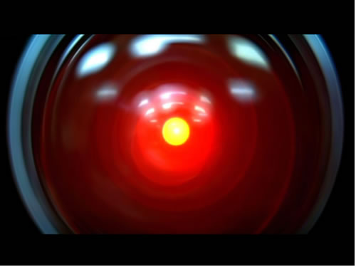 Photo: The big red eye of Hal 9000 from “2001″