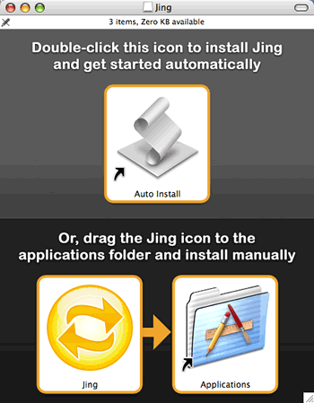 Jing’s installer options
