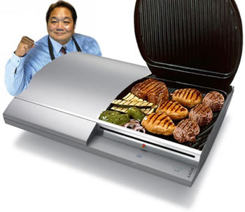 Playstation 3 as a George Forman Grill