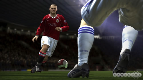 Screen capture from “FIFA Soccer 08″.