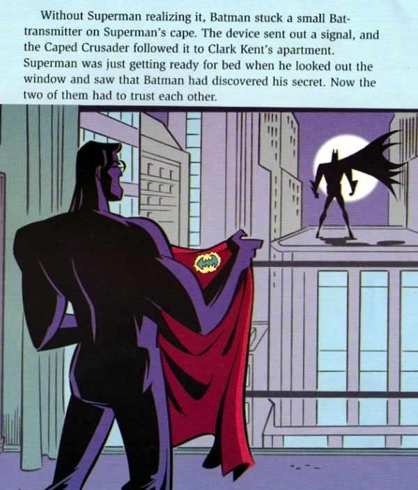 Page from a Superman/Batman children’s book
