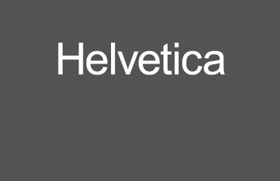 “Helvetica” T-shirt set in Arial