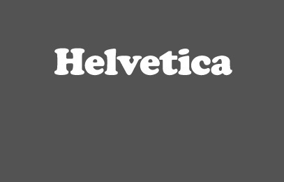 “Helvetica” T-shirt set in Cooper Black