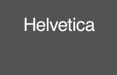 “Helvetica” T-shirt set in Helvetica