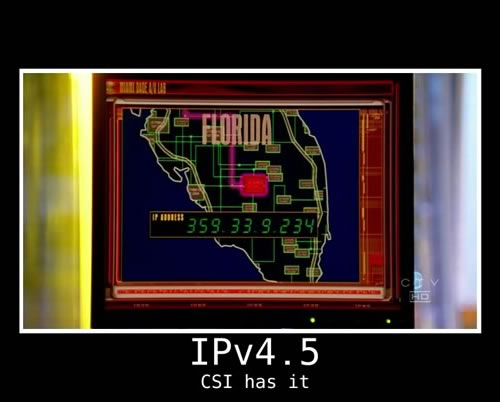 IP address displayed on a screen on the TV show “CSI”: 359.33.9.234