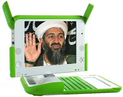 OLPC displaying Osama Bin laden on its screen