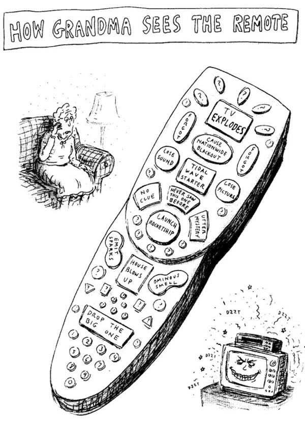 Comic: “How Grandma Sees the Remote”