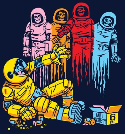 Threadless T-shirt design: The Madness of Mission 6