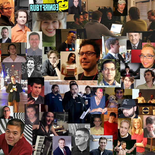 Photo-collage of Toronto tech people