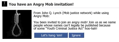 “You have an Angry Mob invitation!” mock-up