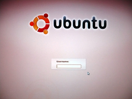 Ubuntu login screen