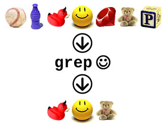 Graphic representation of the "grep" method in Ruby's "Enumerable" module