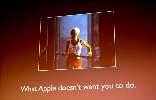 Slide: What Apple doesn't want you to do