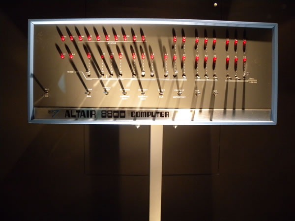 Altair 8800 computer on display at Microsoft's Building 92 gallery