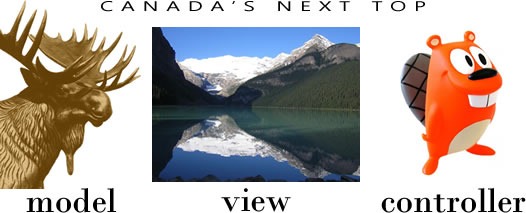 Canada's Next Top Model (moose) View (Lake Louise) Controller (beaver)