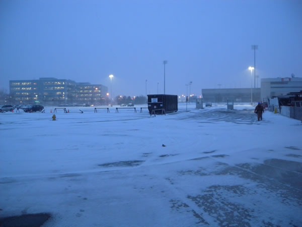 01 snowy parking lot