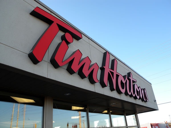 Tim Hortons sign