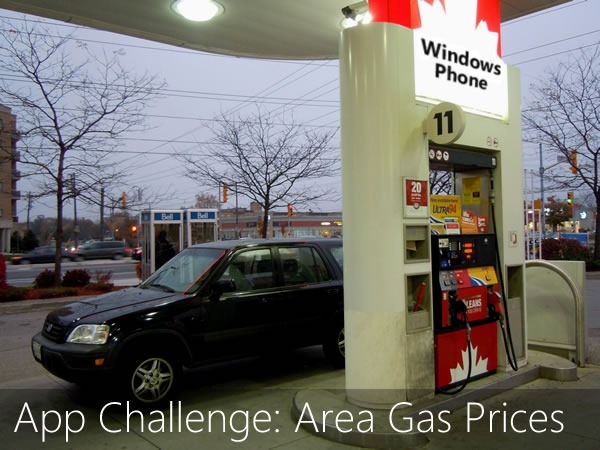 app challenge - area gas prices