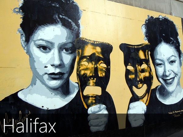 Theatre mural in Halifax