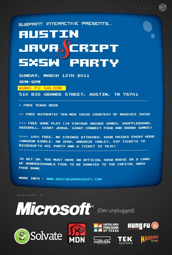 austin javascript poster