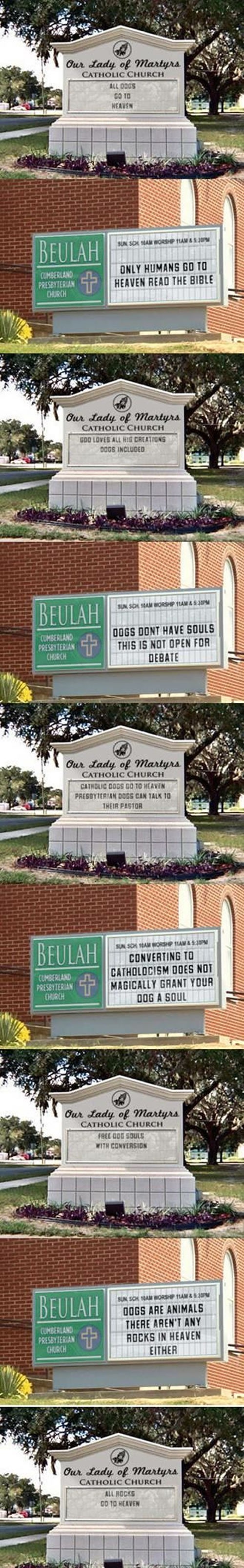 church sign war