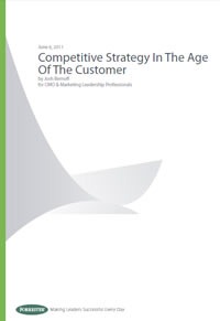 Cover of the Forrester Report "Competitive Strategy in the Age of the Customer"