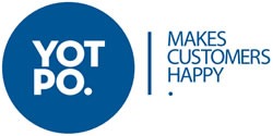 Yotpo Logo: "Yotpo. Makes Customers Happy."