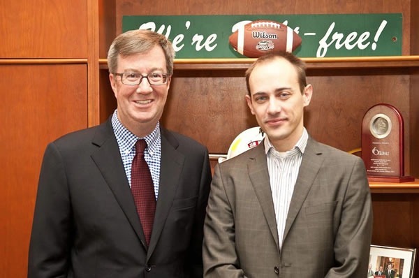 Ottawa Mayor Jim Watson and Tobias Lutke