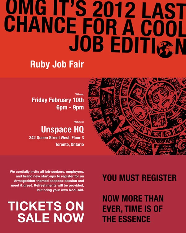 Ruby Job Fair Poster