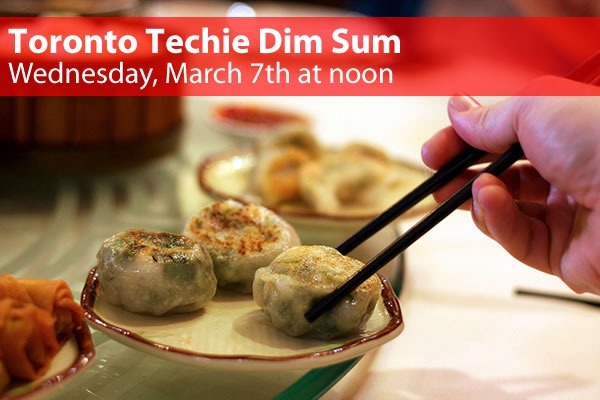 Toronto Techie Dim Sum - Wednesday, March 7th at noon: photo of chopsticks picking dumplings