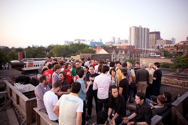 unspace rooftop party