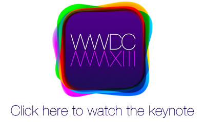 wwdc 2013 - click here to watch the keynote