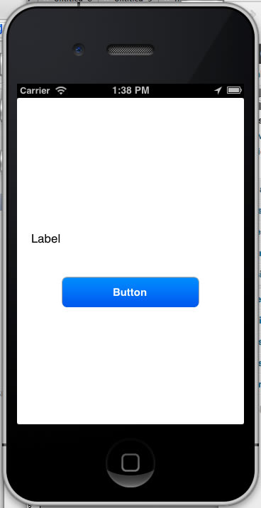 app with label and button 2