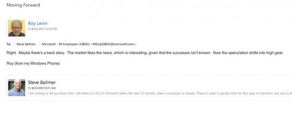 roy levin's reply-all re ballmer