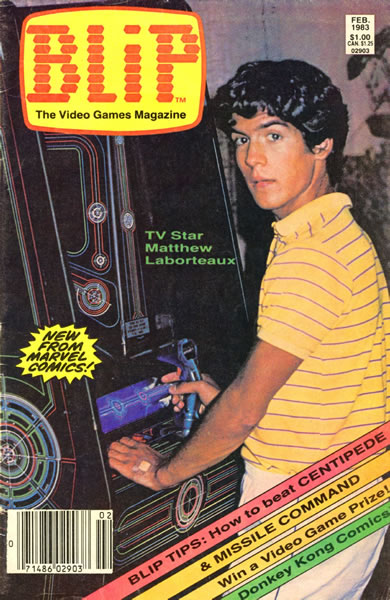 cover of blip magazine feb 1983