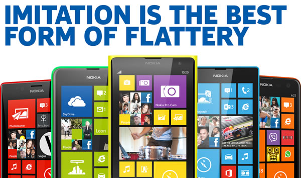 nokia - imitation in the best form of flattery