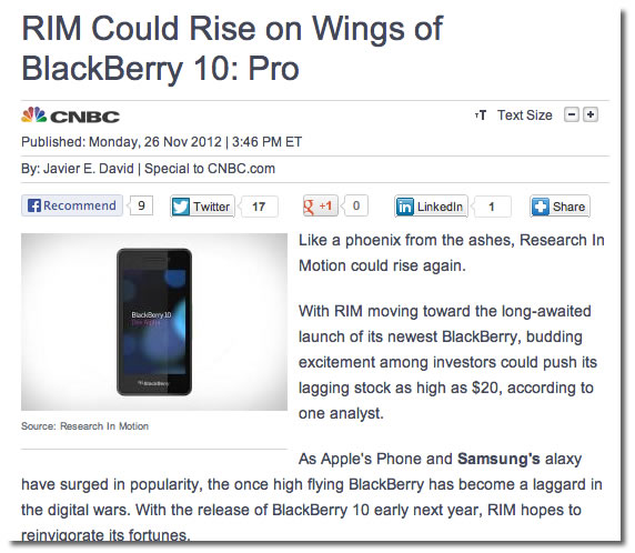 rim could rise on wings of blackberry 10