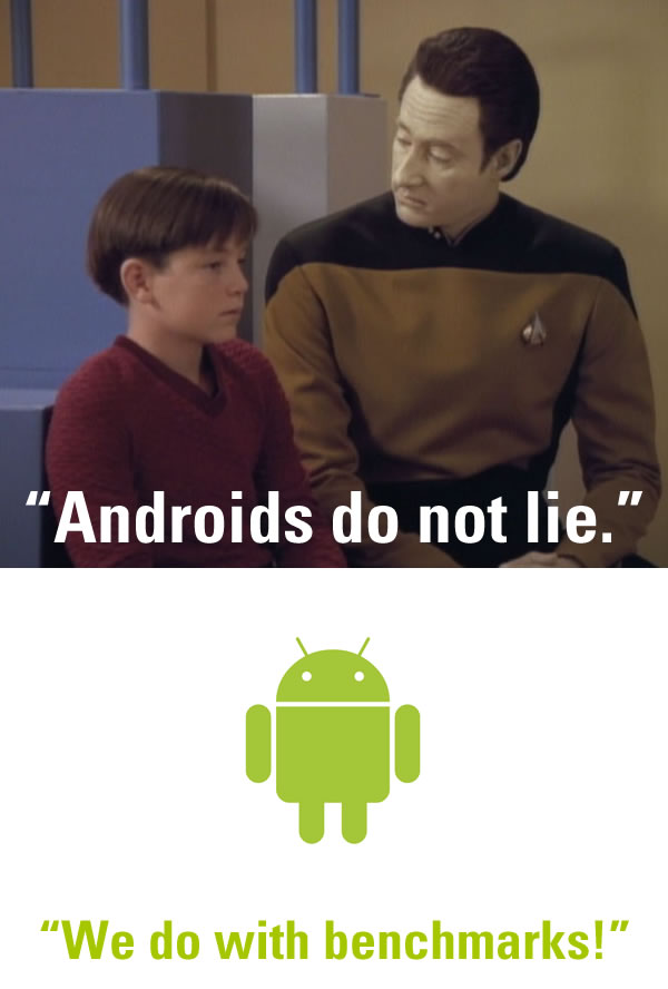 androids do not lie - we do with benchmarks