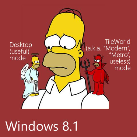 windows 8.1. modes