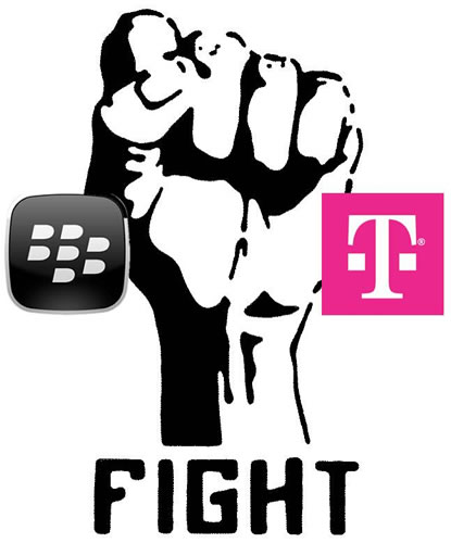 blackberry t-mobile fight