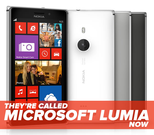 theyre called microsoft lumia now