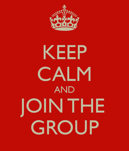 keep calm and join the group
