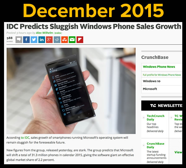 idc on windows phone sales march 2015