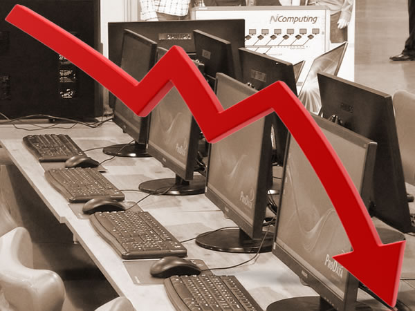 downward pc trend