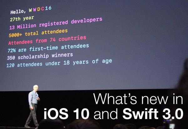 what's new in iOS 10 and swift 3