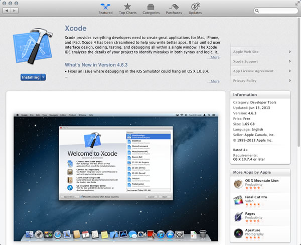 xcode download without app store