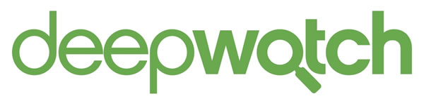 Logo: deepwatch, a Tampa Bay tech startup