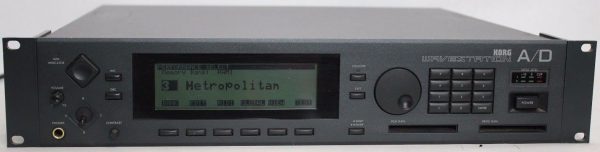 Front view of the Korg Wavestation A/D rackmount synthesizer